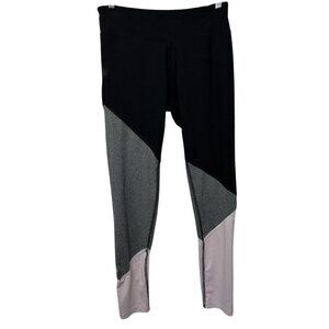 Balance Collection Colorblocked Black Gray & Pink Legging | Women's Medium Yoga